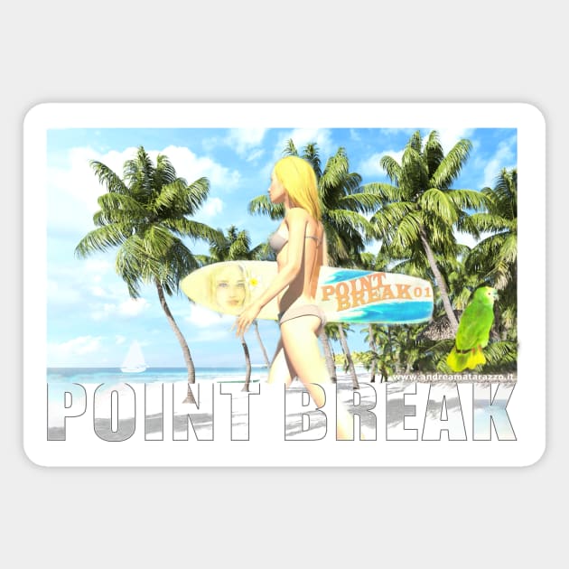 Point Break 01 Magnet by Andrea Matarazzo